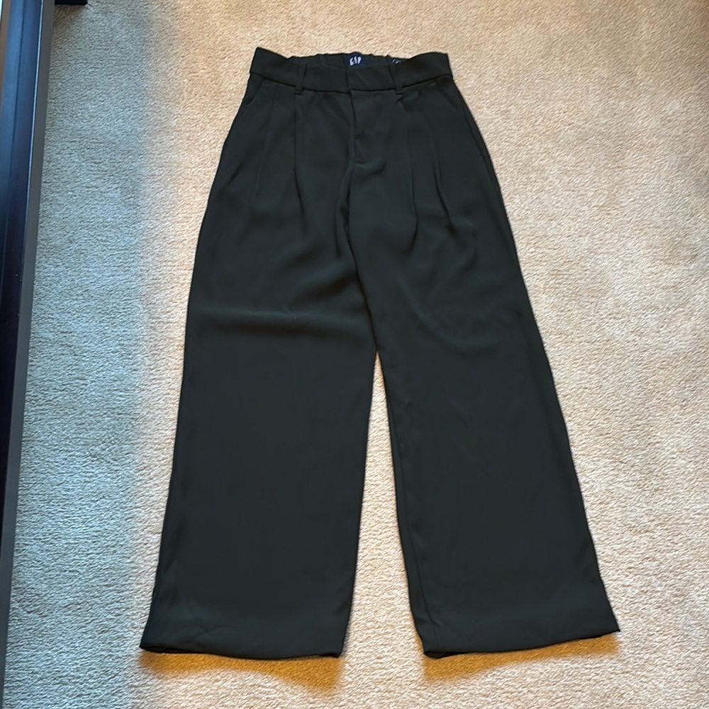 GAP Elegant Black Wide-Leg Trousers